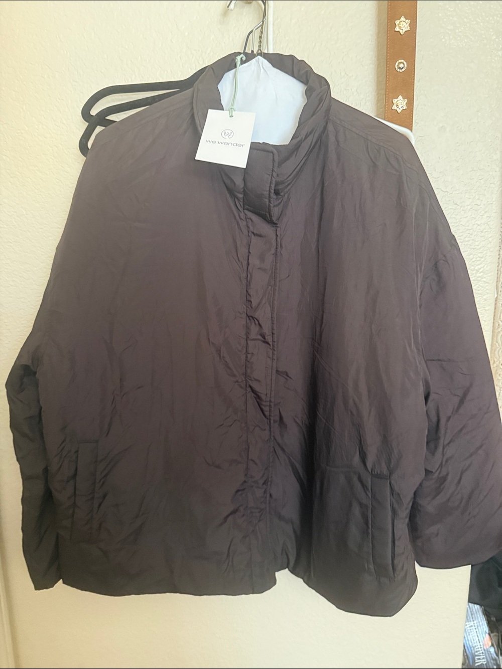 Two Warrior Women's Black Puffer Jacket - Cozy Quilted Coat
